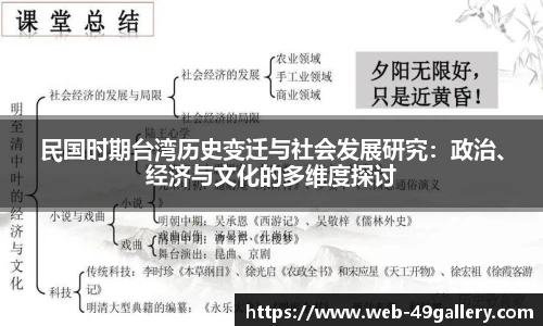 民国时期台湾历史变迁与社会发展研究：政治、经济与文化的多维度探讨