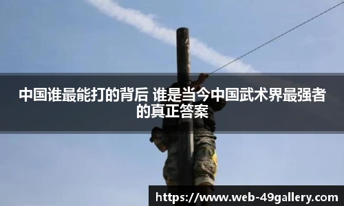 中国谁最能打的背后 谁是当今中国武术界最强者的真正答案